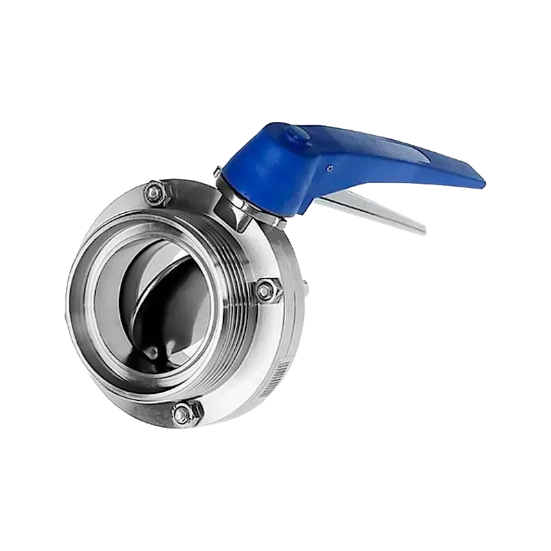  Затвор дисковый  р/р  DIN  AISI 304  многопозиционная ручка DN  32 (34-35 мм)